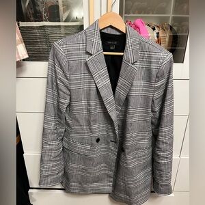 Ann Taylor Women's Gray Plaid Blazer and Dress 6